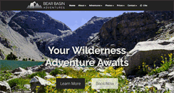 Desktop Screenshot of bearbasinadventures.com